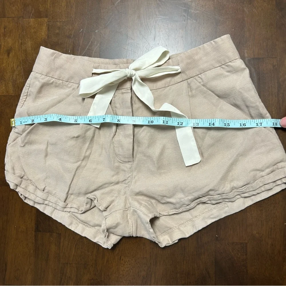 ARITZIA WILFRED Allegra Linen Blend Short in Tan Size 0 - Picture 15 of 16